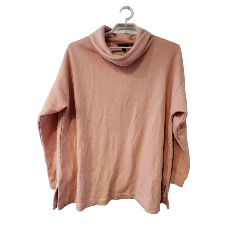 J Crew nwt funnelneck sweatshirt shirt womens 2X light pink